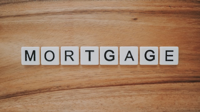 mortgage spelled on blocks